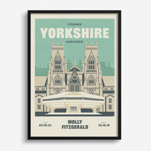 Load image into Gallery viewer, Yorkshire Marathon Personalised Print