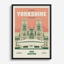 Load image into Gallery viewer, Yorkshire Marathon Personalised Print