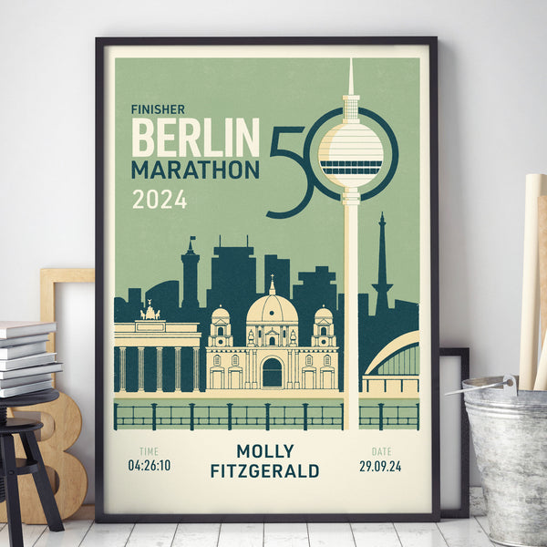 Berlin Marathon 2024 (50th edition) Personalised Print