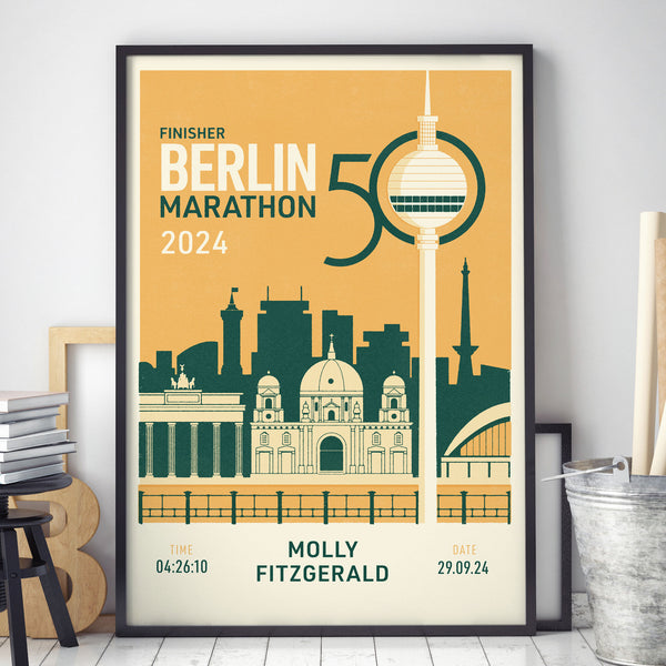 Berlin Marathon 2024 (50th edition) Personalised Print