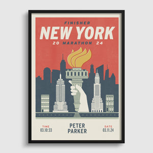 New York City Marathon Personalised Print