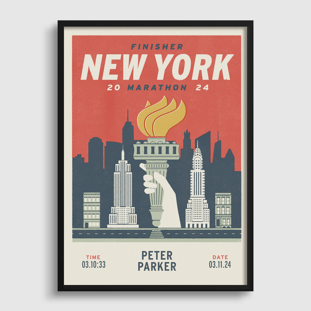 New York City Marathon Personalised Print