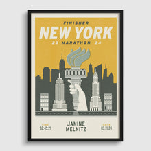 Load image into Gallery viewer, New York City Marathon Personalised Print