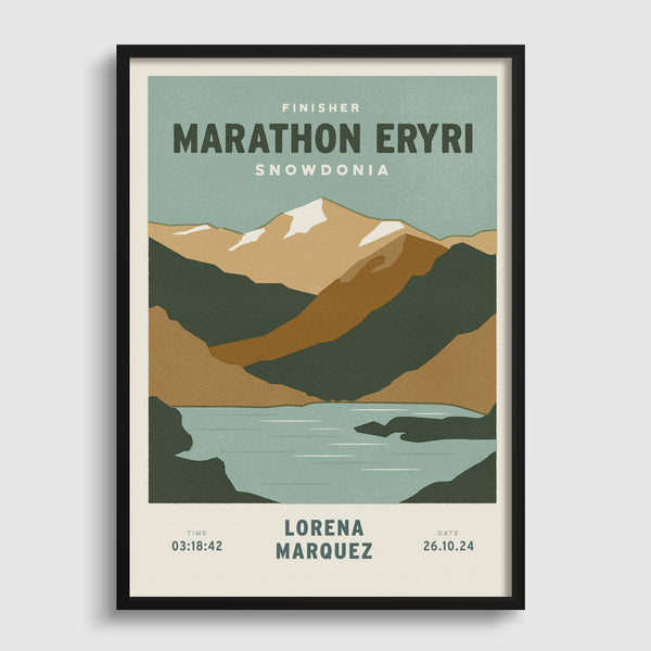 Marathon Eryri (Snowdonia Marathon) Personalised Print