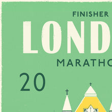 Load image into Gallery viewer, London Marathon Personalised print close up 2