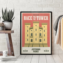 Load image into Gallery viewer, Race to the Tower Personalised Print