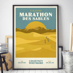Marathon Des Sables Personalised Print