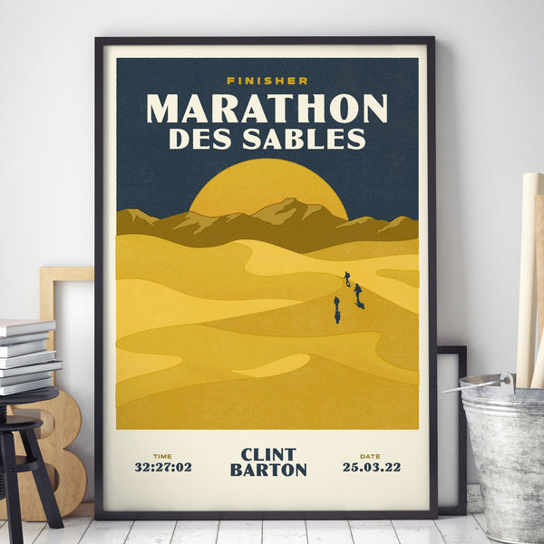 Marathon Des Sables Personalised Print