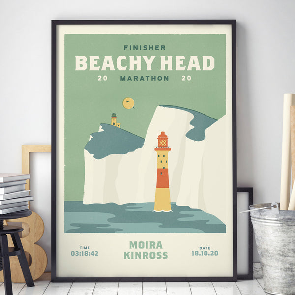 Beachy Head Marathon Personalised Print