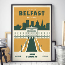 Load image into Gallery viewer, Belfast Marathon Personalised Print