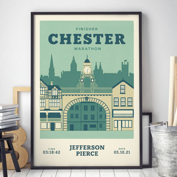 Chester Marathon Personalised Print
