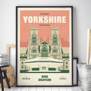 Yorkshire Marathon Personalised Print