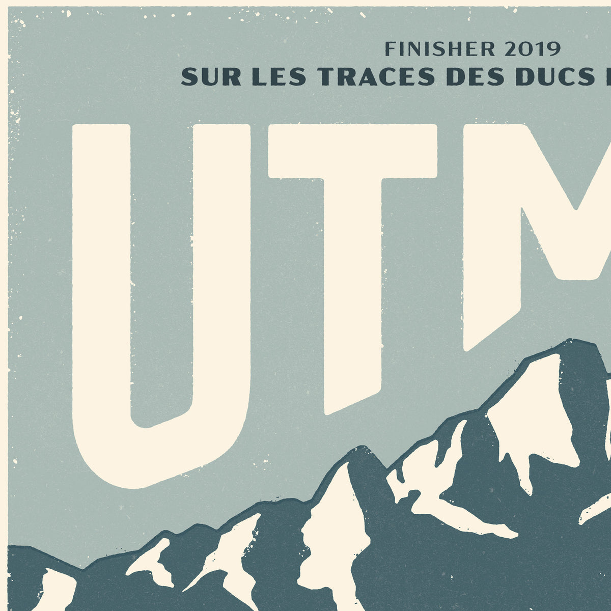 UTMB Personalised Print (UTMB / TDS / CCC / OCC / MCC) Blue – More Than ...