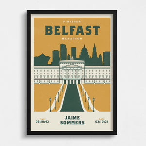 Belfast Marathon Personalised Print