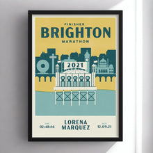 Load image into Gallery viewer, Brighton Marathon Personalised Print