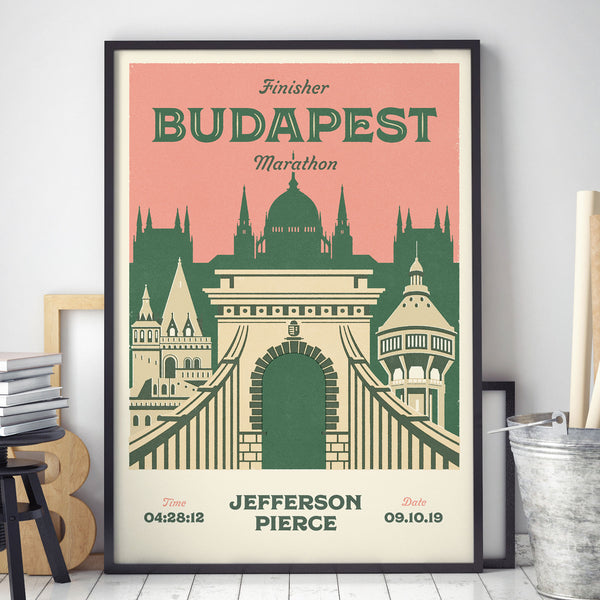 Budapest Marathon Personalised Print
