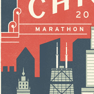 Chicago Marathon Personalised Print