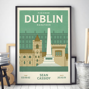 Dublin Marathon Personalised Print