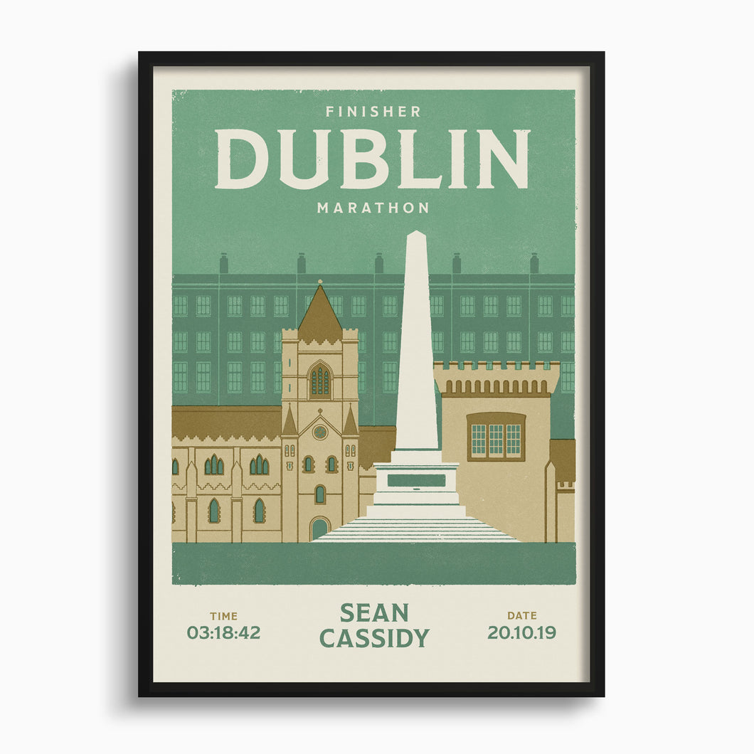 Personalised Dublin Marathon Print