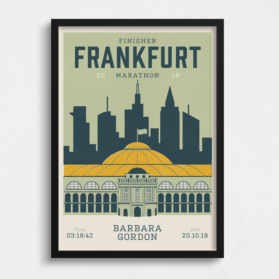 Personalised Frankfurt Marathon Race print