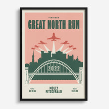 Load image into Gallery viewer, Great North Run Personalised Print