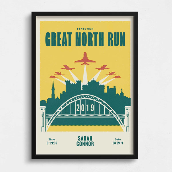 Great North Run Personalised Print
