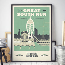 Load image into Gallery viewer, Great South Run Personalised Print