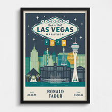 Load image into Gallery viewer, Las Vegas Marathon Personalised Print