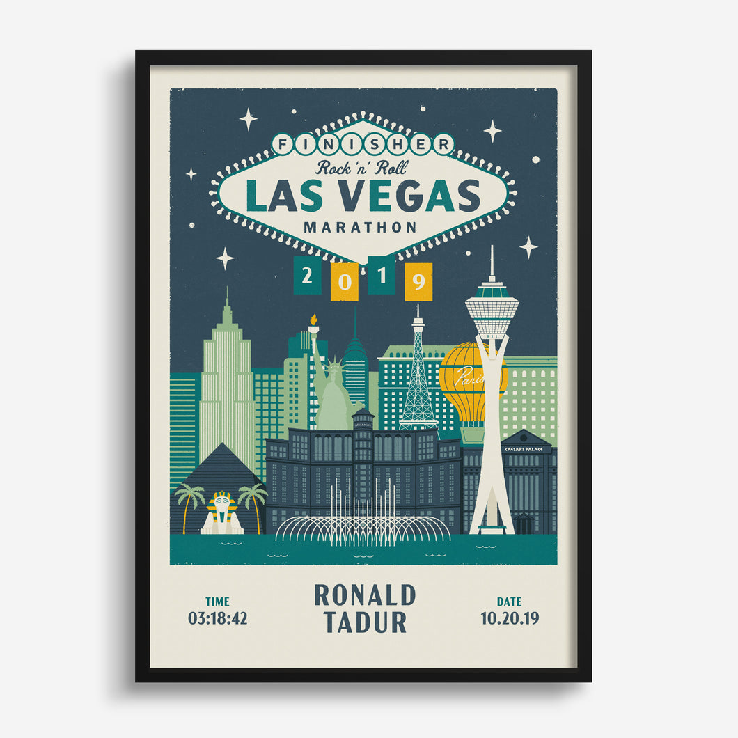 Las Vegas Half Marathon Personalised Print