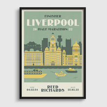 Load image into Gallery viewer, Liverpool Half Marathon Personalised Print