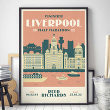 Load image into Gallery viewer, Liverpool Half Marathon Personalised Print