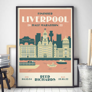 Liverpool Half Marathon Personalised Print