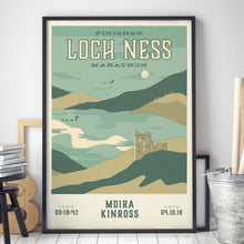 Load image into Gallery viewer, Loch Ness Marathon Personalised Print