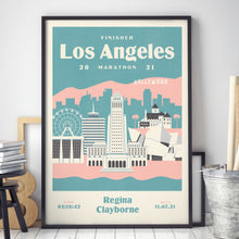Load image into Gallery viewer, Los Angeles Marathon Personalised Print