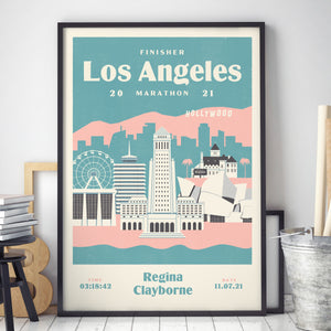 Los Angeles Marathon Personalised Print