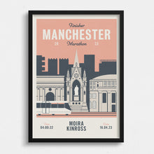 Load image into Gallery viewer, Manchester Marathon Personalised Print