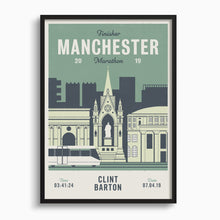 Load image into Gallery viewer, Manchester Marathon Personalised Print
