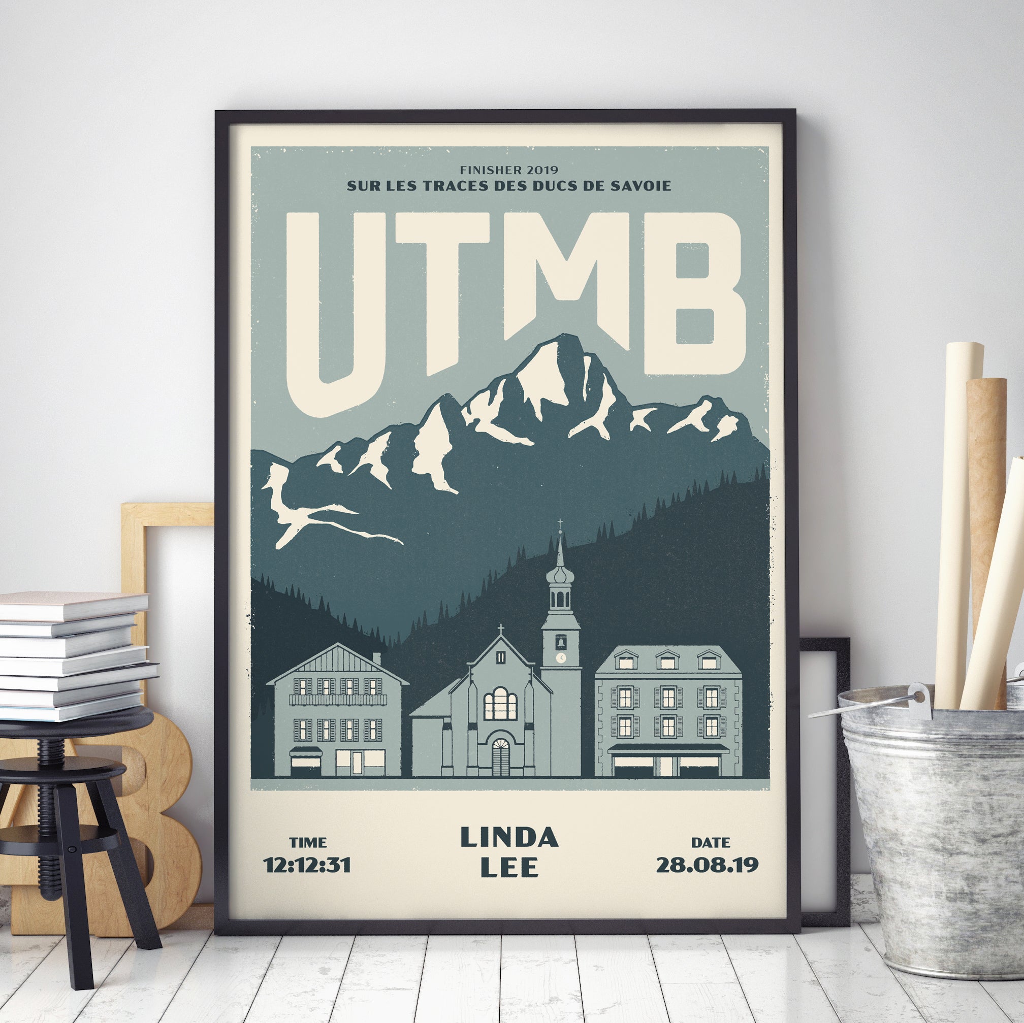 UTMB Personalised Print (UTMB / TDS / CCC / OCC / MCC) Blue – More Than ...