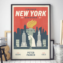 Load image into Gallery viewer, New York City Marathon Personalised Print