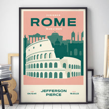 Load image into Gallery viewer, Rome Marathon Personalised Print