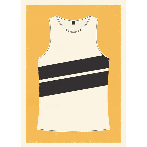 Personalised Running Vest Print diagonal stripes (more colours available)