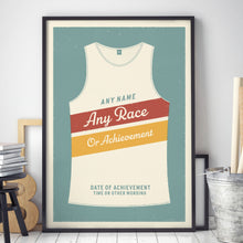 Load image into Gallery viewer, Personalised Running Vest Print diagonal stripes (more colours available)