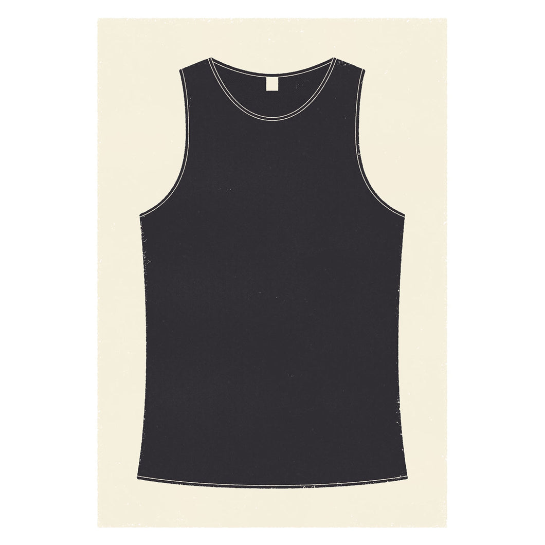 Personalised Running Vest Print no stripes (more colours available)