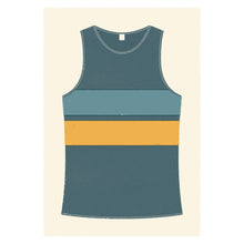 Load image into Gallery viewer, Personalised Running Vest Print horizontal stripes (more colours available)