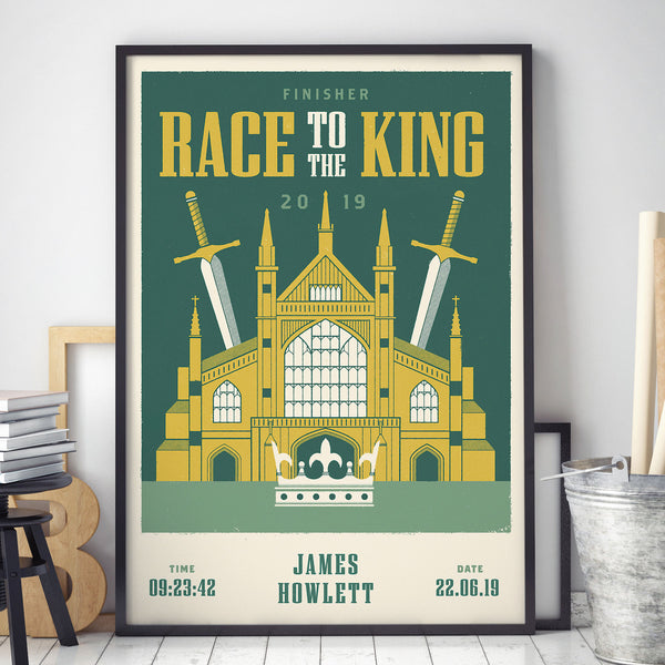 Race to the King Personalised Print