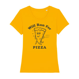 Will Run For Pizza Women's Tee Shirt