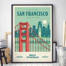 Load image into Gallery viewer, San Francisco Marathon Personalised Print