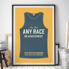 Load image into Gallery viewer, Personalised Running Vest Print no stripes (more colours available)