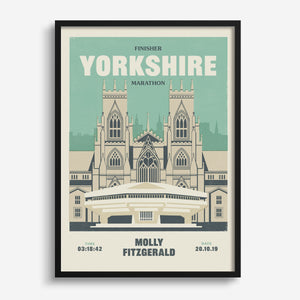 Yorkshire Marathon Personalised Print